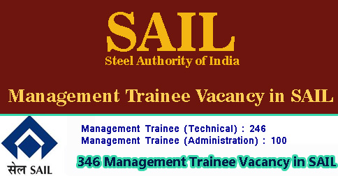 Management Trainee Vacancy in SAIL