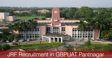 JRF Recruitment in GBPUAT Pantnagar