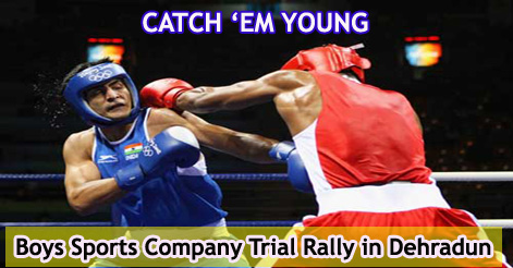 Boys Sports Company Trial Rally in Dehradun