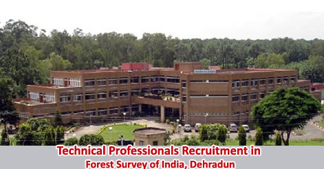 Technical Professionals Recruitment in FSI Dehradun