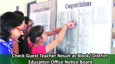 Uttarakhand Guest Teacher Result
