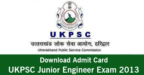 Download UKPSC Junior Engineer Exam Admit Card