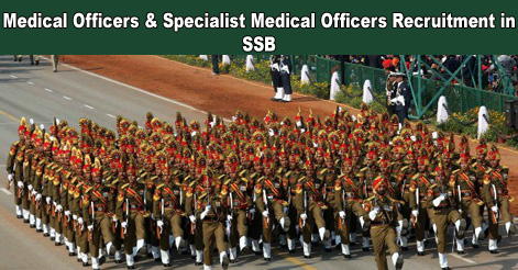 Medical Officers & Specialist Medical Officers Recruitment in SSB