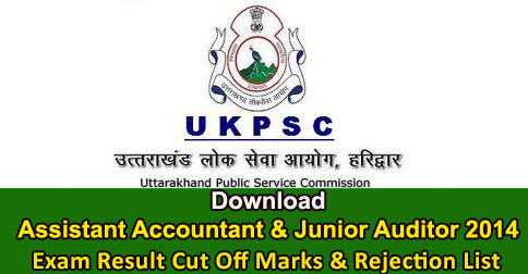 Assistant Accountant & Junior Auditor Exam 2014 Result & Rejection List 