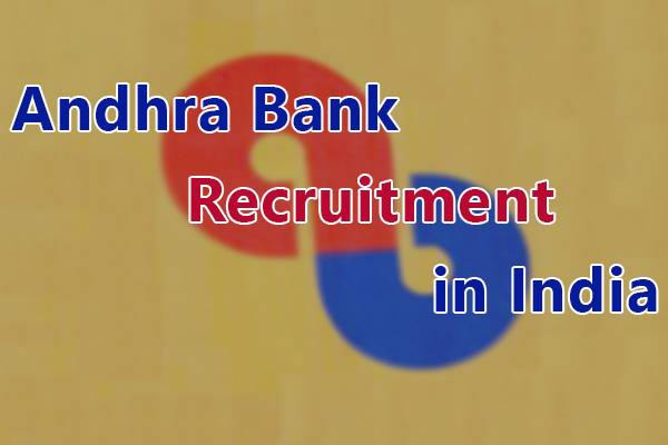Andhra Bank Recruitment in India