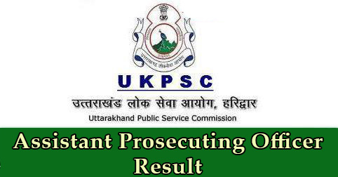 UKPSC Assistant Prosecuting Officer Result 