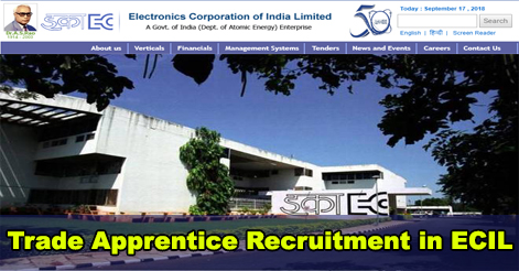 Trade Apprentice Recruitment in ECIL