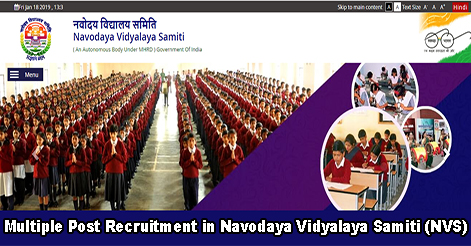 Multiple Post Recruitment in Navodaya Vidyalaya Samiti