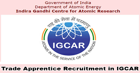 Trade Apprentice Recruitment in IGCAR