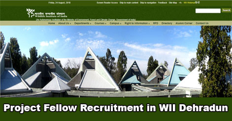 Project Fellow Recruitment in WII Dehradun