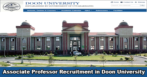 Associate Professor Recruitment in Doon University