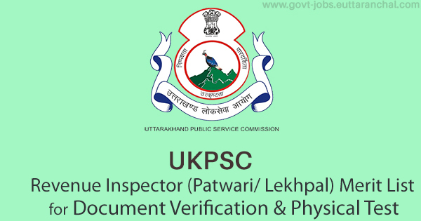 UKPSC Patwari Lekhpal Merit List