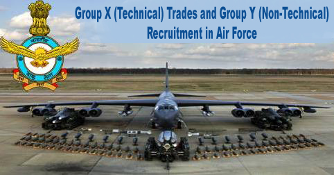 Group X (Technical) Trades and Group Y (Non-Technical) Recruitment in Air Force 