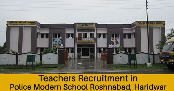 Teachers Recruitment in Police Modern School Roshnabad